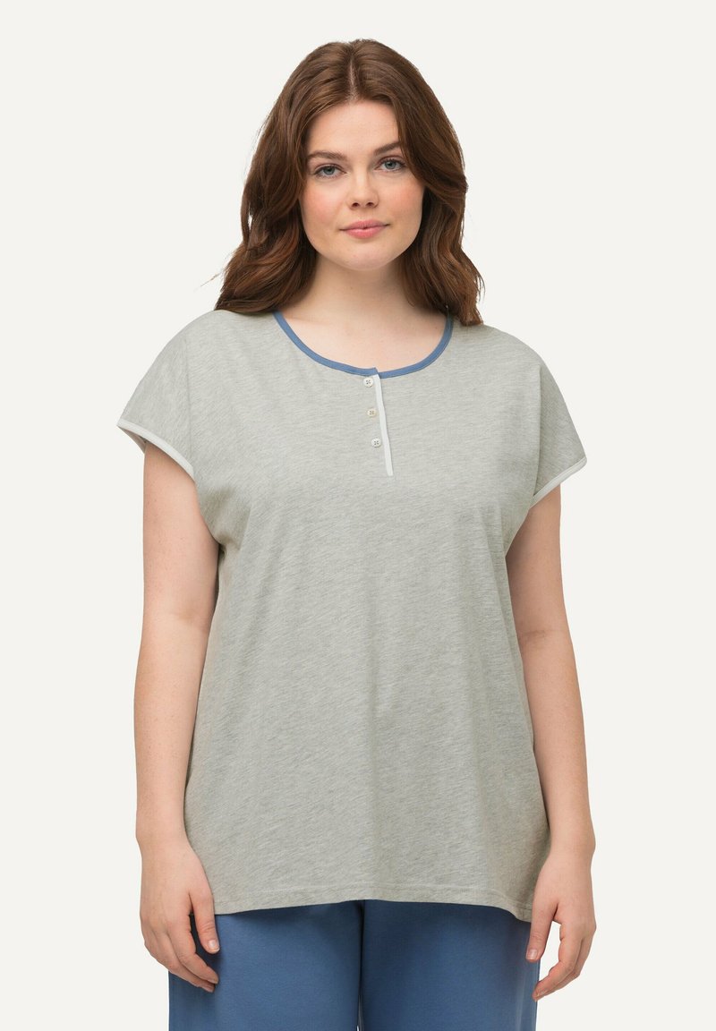 Ulla Popken Nattøj trøjer - light gray-mottled