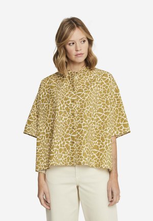 BOXY ROUND NECK 1/2 SLV - Camicia - oliv