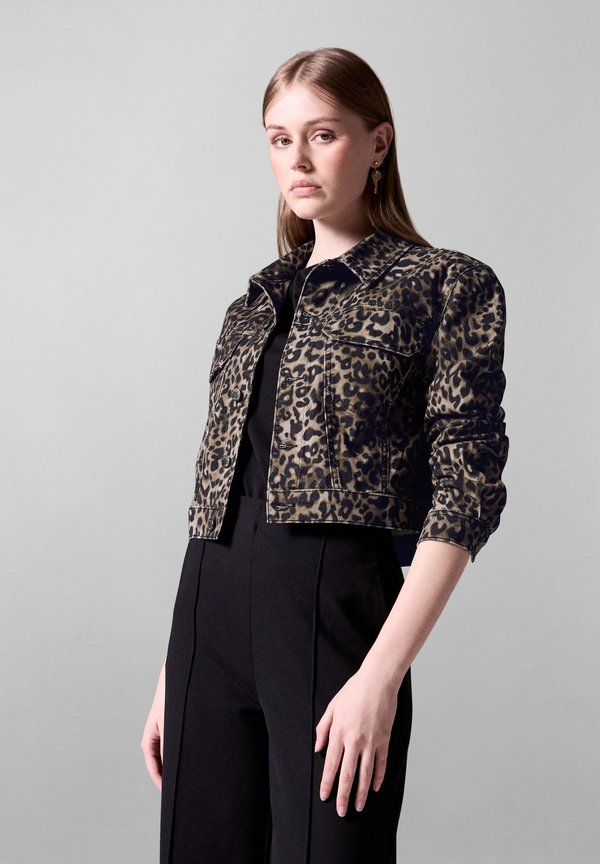 LEO - Jeansjacke - schwarz