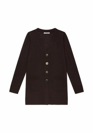 THE WORLD - Cardigan - dark brown