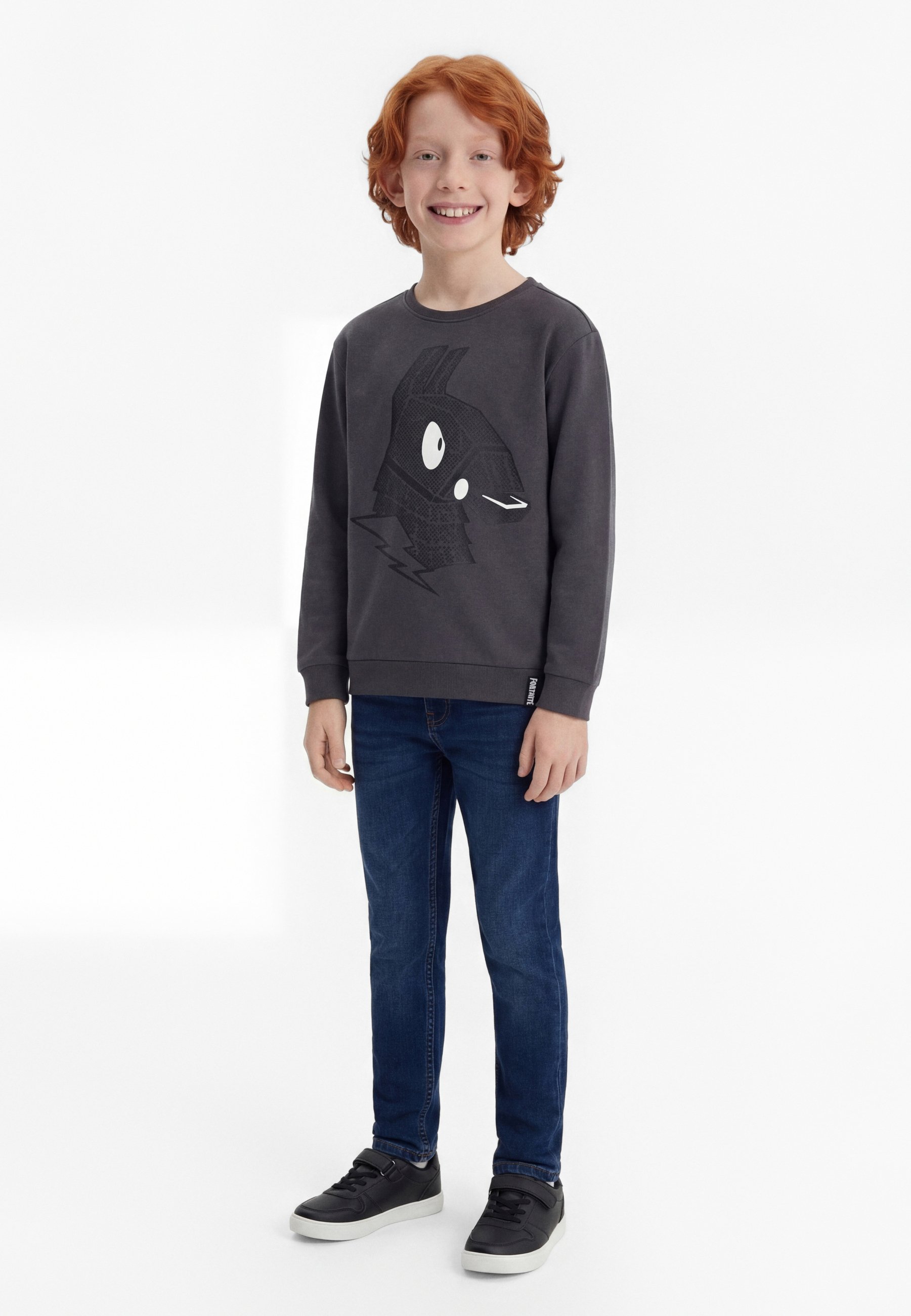 NAME IT Sweat à Capuche Garçon Fortnite Nkmskall – Sweatshirt Enfant Confortable Bleu Brut