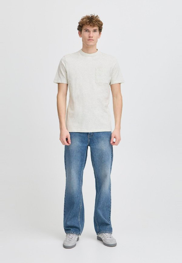 Basic T-shirt - egret melange4