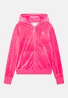 DIAMANTE ZIP THROUGH HOODIE - Jaka ar rāvējslēdzēju - hot pink