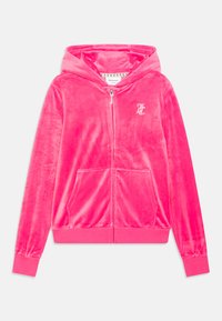 Juicy Couture - DIAMANTE ZIP THROUGH HOODIE - Mikina na zip - hot pink Miniatura obrázku 1