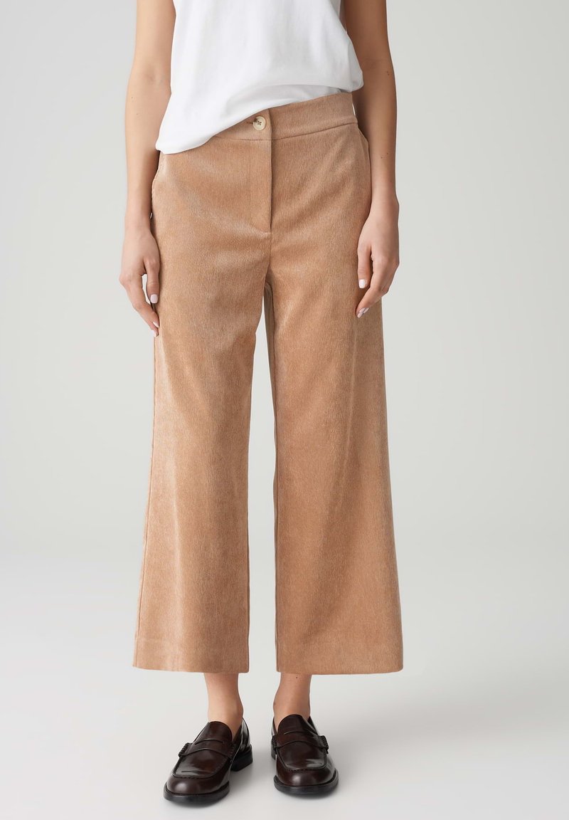 OPUS HIGH RISE CROPPED WIDE FIT - Broek - golden oak