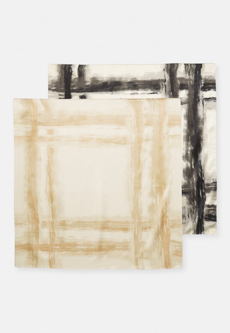 Zign - 2 PACK - Foulard - beige/black, Enlarge