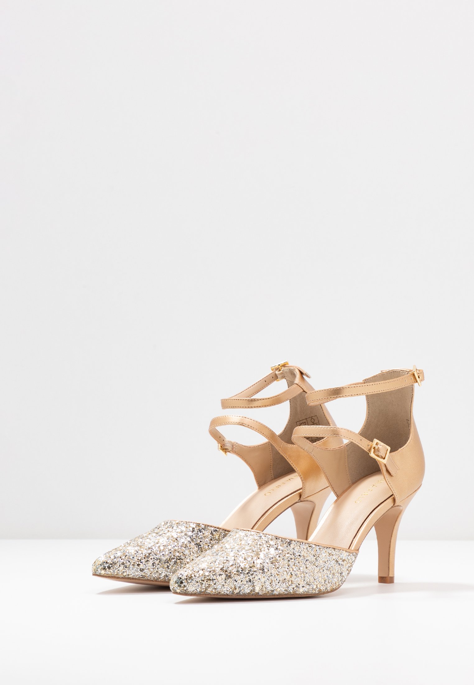 escarpin doré zalando