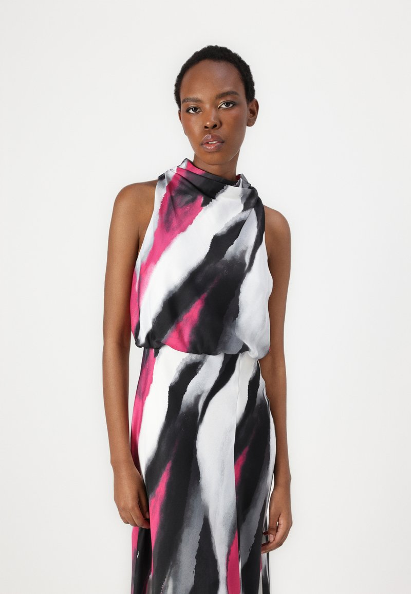 DKNY DRAPEY MIDI DRESS - Cocktail dress / Party dress - grey geode/grey -  Zalando.co.uk