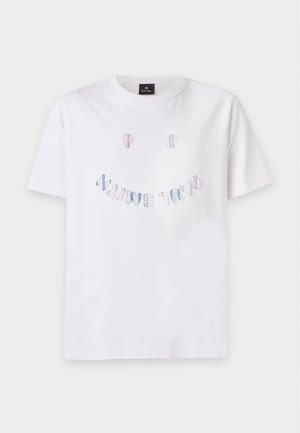 PS Paul Smith, REGULAR FIT HAPPY - Trükipildiga T-särk - off-white
