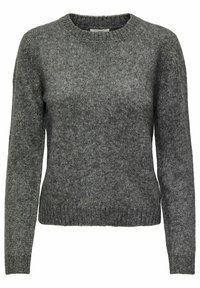 JDYSILJA O NECK - Stickad tröja - dark grey melange