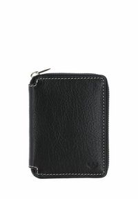 Golden Head Colorado Portachiavi Classico In Pelle Nera Con Zip E Tasca - Dimensioni 10,5x7,5 Cm - Confezione Regalo - 5