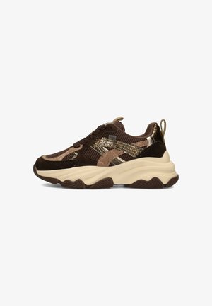 Posh by Poelman, POSH BY POELMAN GIGI MEISJES SNEAKERS. - Sneakers laag - brown with combination