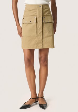 ZANDRIA  - A-line skirt - elmwood
