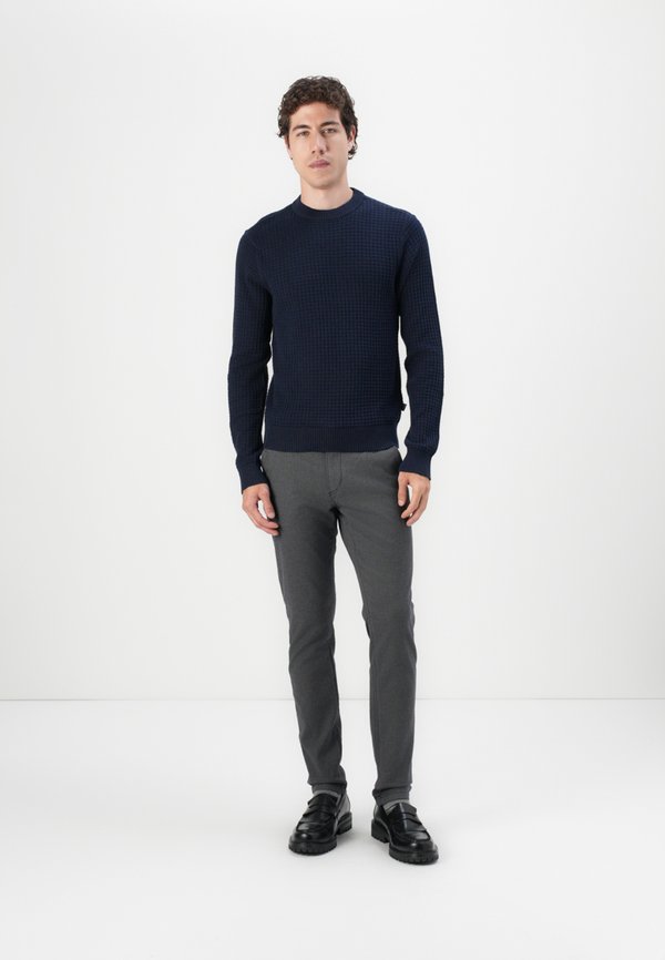 STRUCTURED STRAIGHT - Chinos - anthracite4