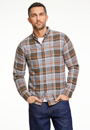 Lindbergh CHECKED  - Hemd - dk army