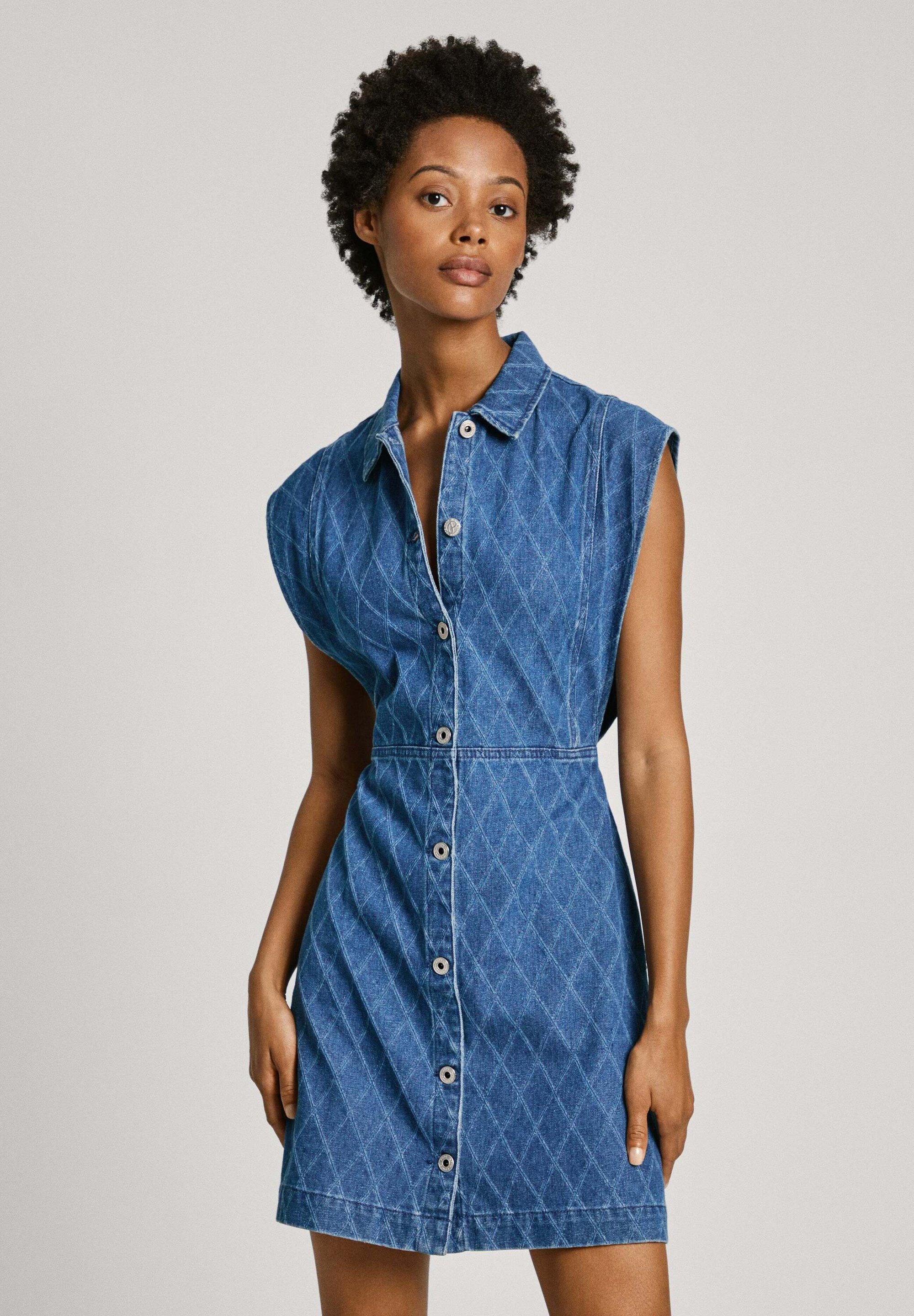 pepe denim dress NWT Pepe Jeans London Denim Dress w/Back Cutout Juniors Small S