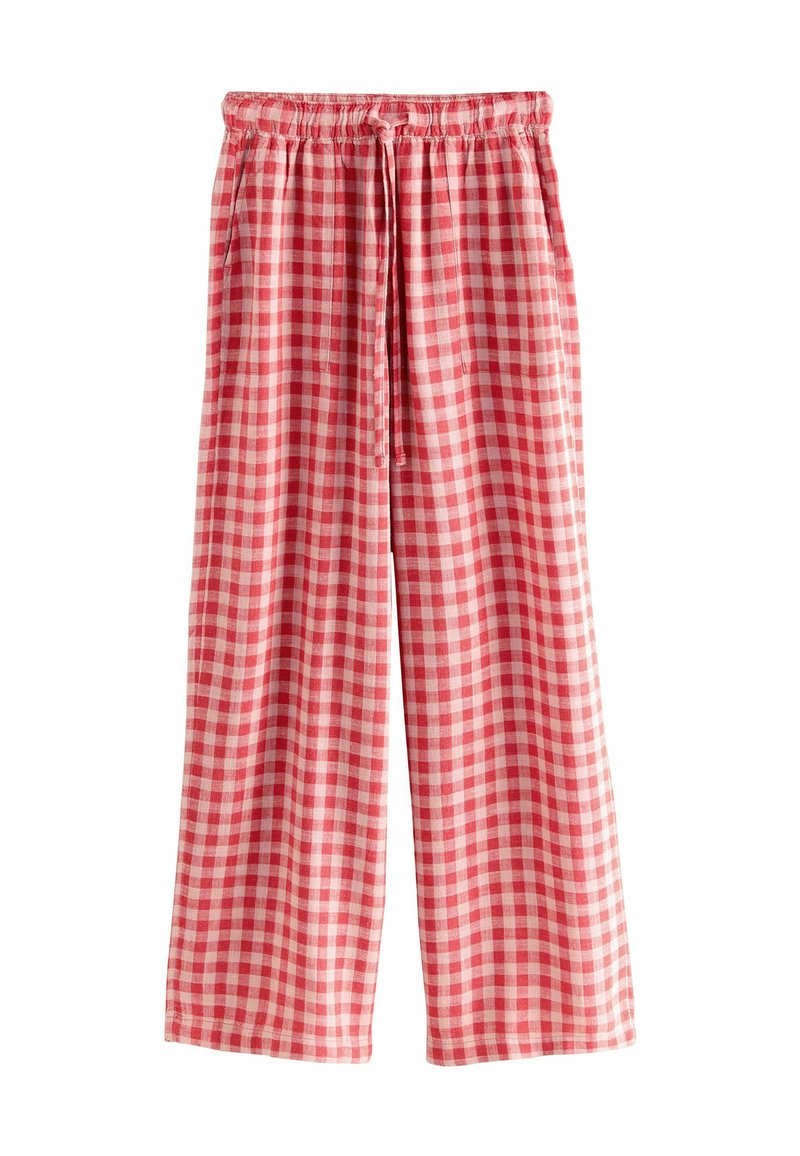 Next Bukser - pink red gingham
