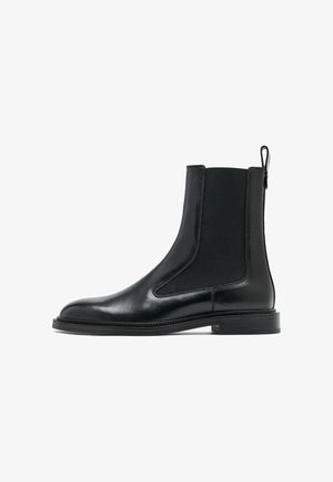 Massimo Dutti, FLAT CHELSEA BOOTS - Støvletter - black