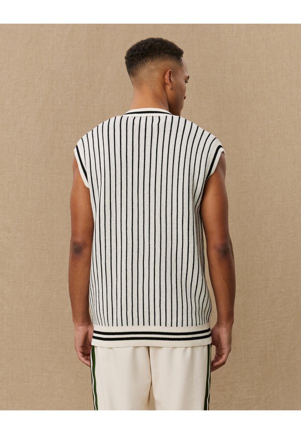 YALE PINSTRIPE V NECK VEST UNISEX - Jumper4