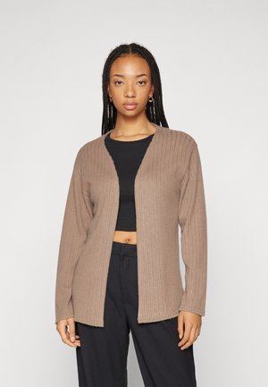 Cardigan Femme Esprit – En Laine Mélangée, Intérieur Doux, Col Haut Et Manches Côtelées – Style Décontracté Chic