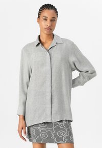 Marimekko VAPAUS PIIRTO UNIKKO - Miniszoknya - dark grey/off white
