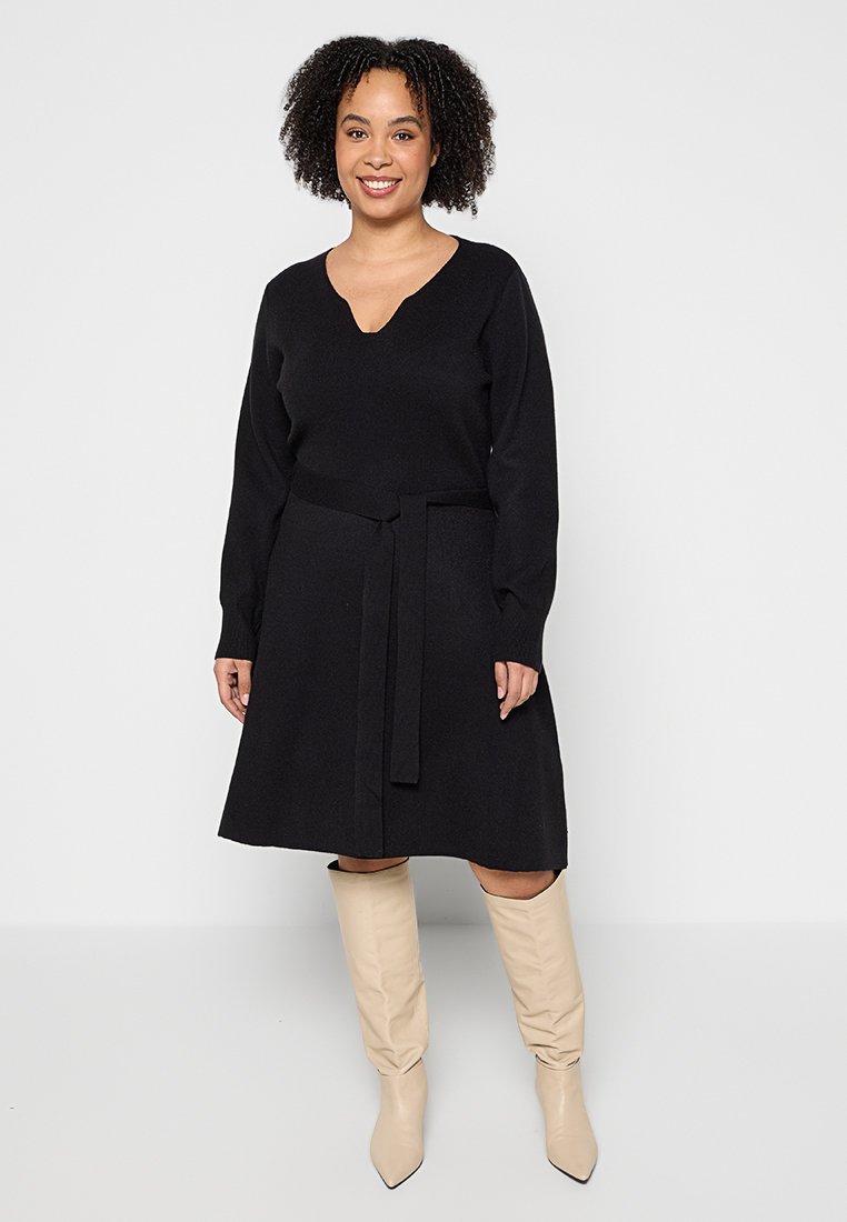 Apart Gebreide jurk zwart