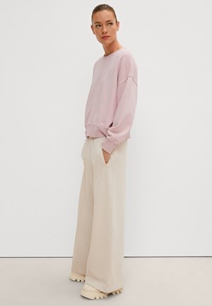 MIT STICKEREI - Sweatshirt - zartrosa