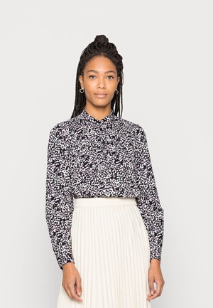 BLOUSE - Blusa com botões - black