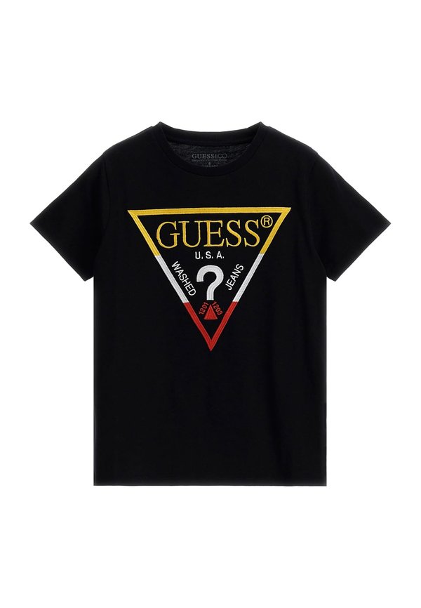 MIT LOGO DREIECK VORN - T-Shirt print - schwarz