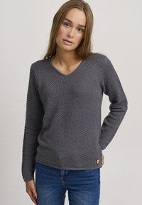 Oxmo - OXHANNA - Strickpullover - pewter Thumbnail-Bild 1