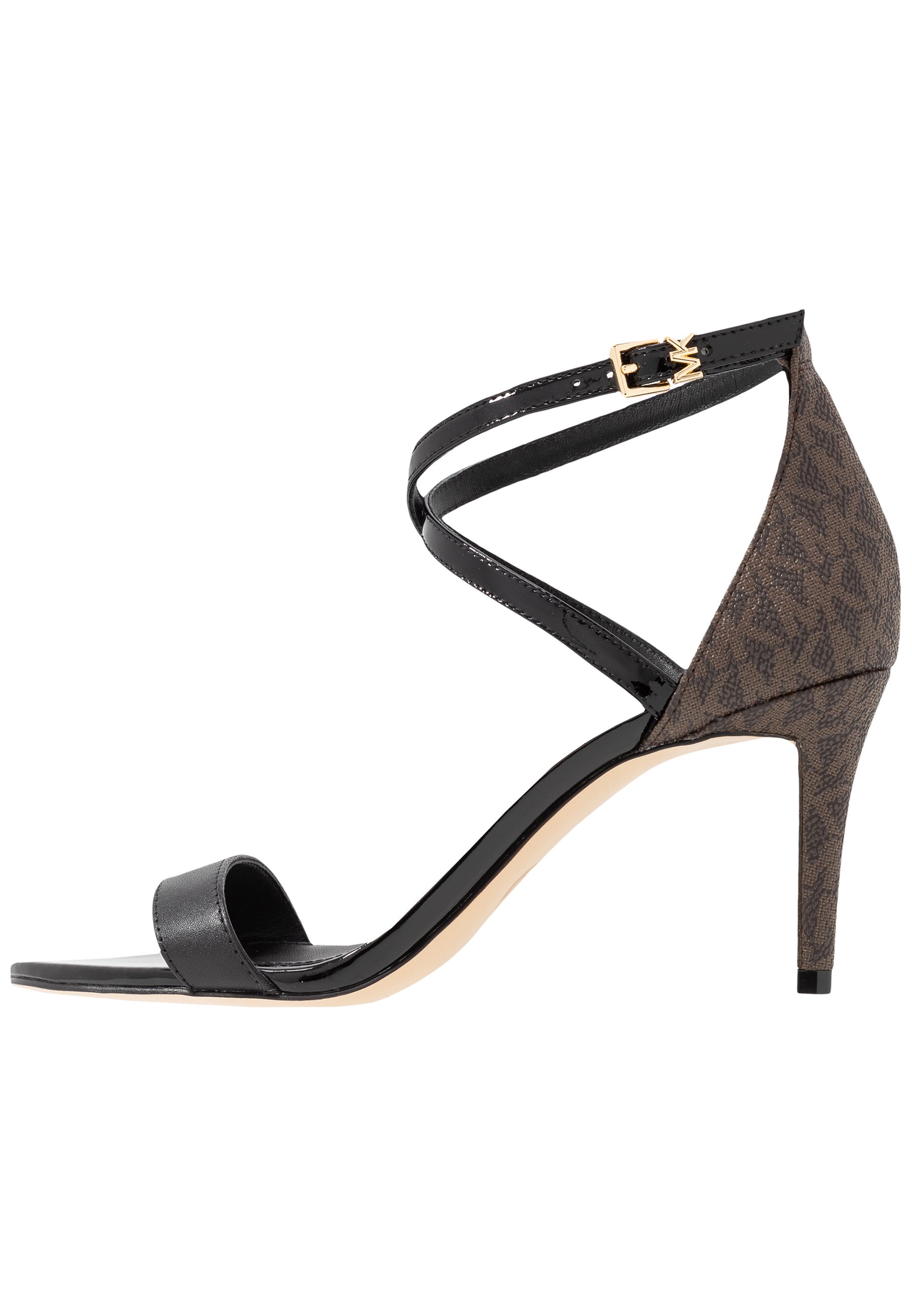 MICHAEL Michael Kors AVA MID - Sandaler - black/brown MICHAEL Michael Kors AVA MID - Sandaler - black/brown