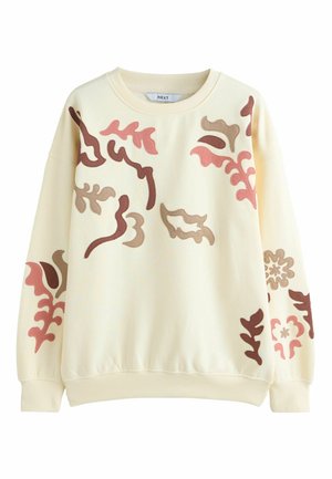 PETITE FIT - WITH APPLIQUÉ DETAILS  - Bluză de molton - white