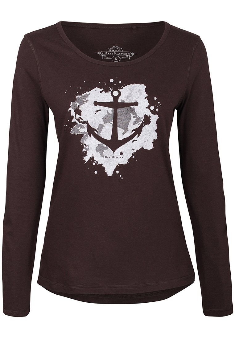dreimaster Longsleeve bruin dreimaster Longsleeve bruin