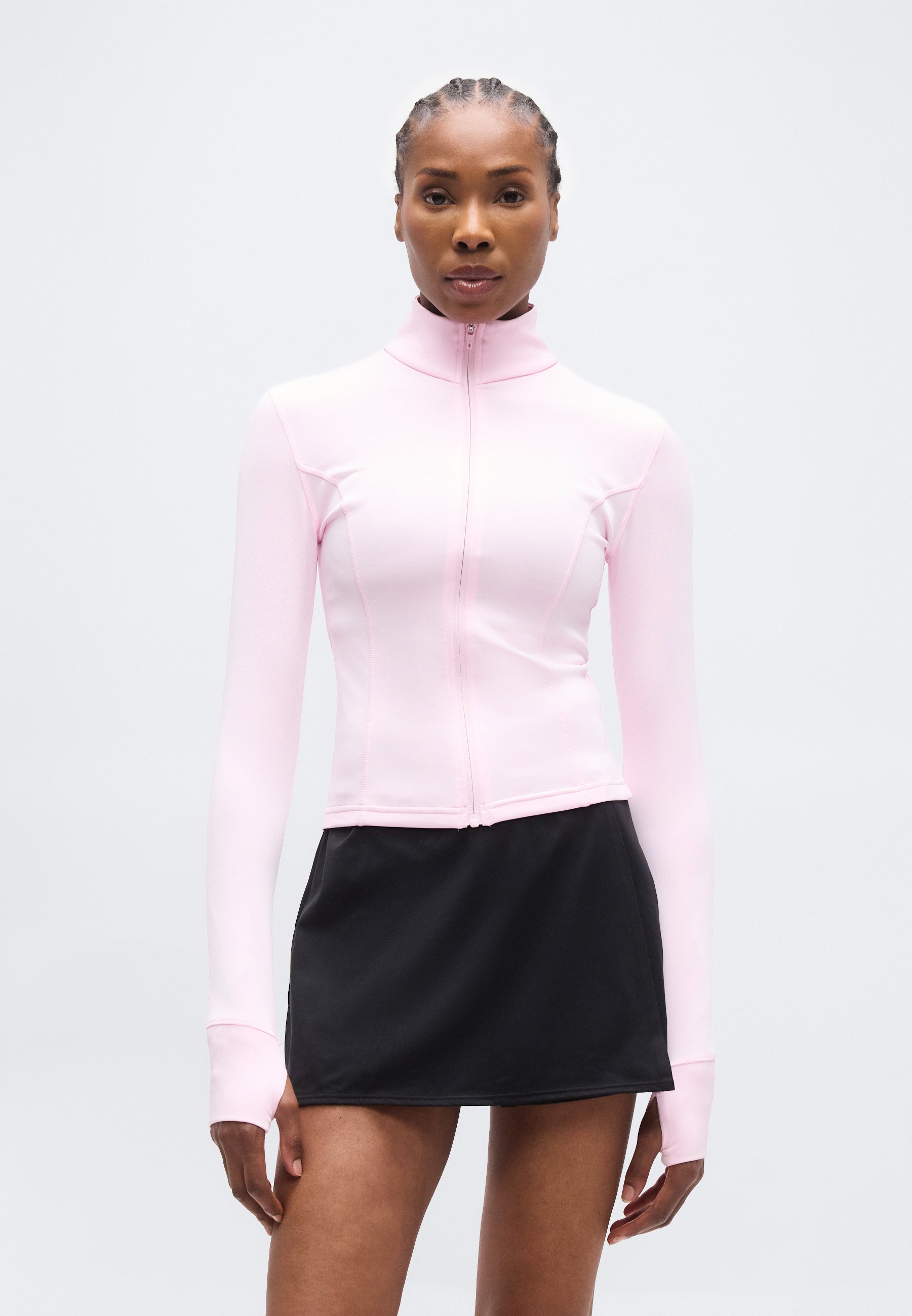 Haut de sport à manches longues avec fermeture éclair pour femme - Séchage rapide - Vêtements de sport - Fitness - Entraînement - Yoga - Respirant - Avec trous pour les pouces - Haut athlétique Haut de sport à manches longues avec fermeture éclair pour femme - Séchage rapide - Vêtements de sport - Fitness - Entraînement - Yoga - Respirant - Avec trous pour les pouces - Haut athlétique