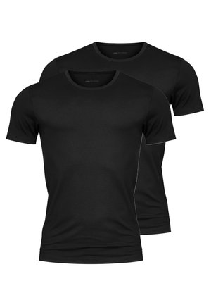 2ER PACK - Unterhemd/-shirt - schwarz