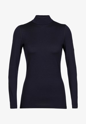 icebreaker MERINO 260 MID WEIGHT TECH TURTLENECK - Maglietta a manica lunga - DARK BLUE