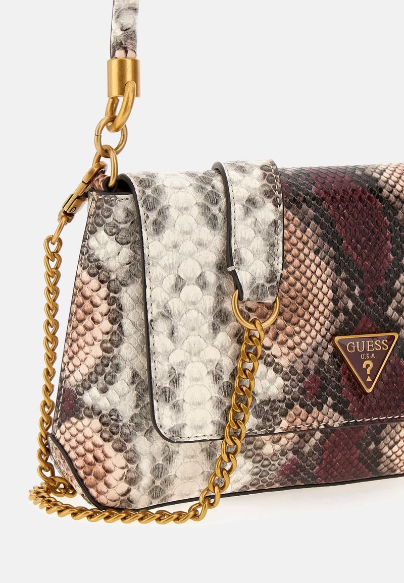 Guess GEORGINA PYTHON-OPTIK Sac à main bordeaux