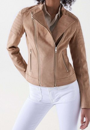 Veste en similicuir - brown