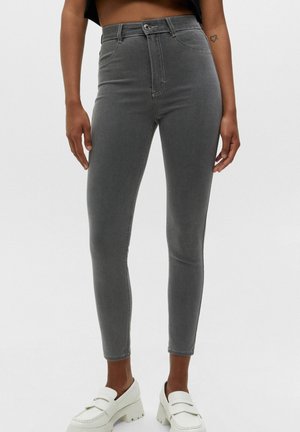 HIGH WAIST - Jeans Skinny - light grey