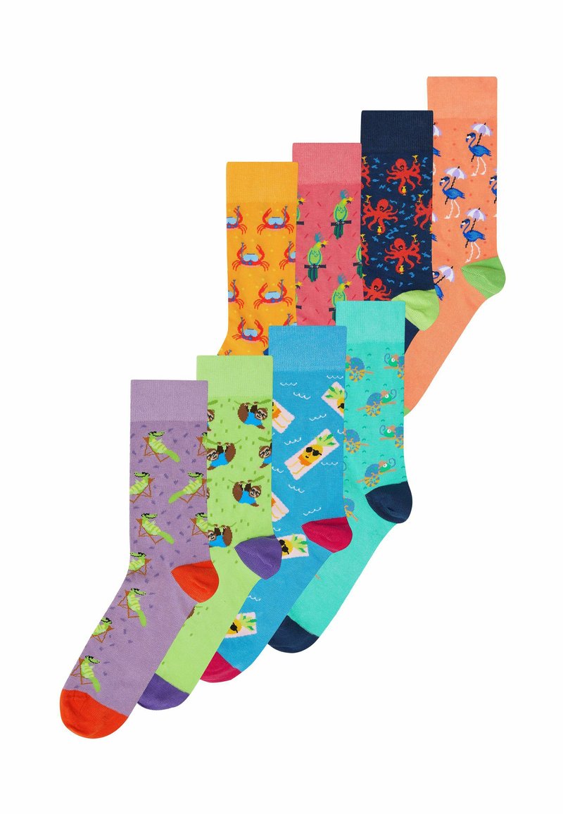 Next GEOMETRIC PATTERN EIGHT PACK - Socken - bright
