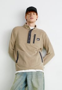 Quiksilver NO DESTINATION 2 HALF SNAP - Fleecepullover - timber wolf