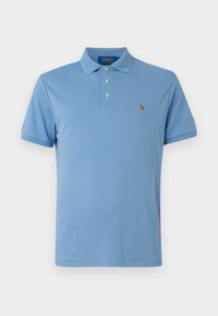 CUSTOM SLIM FIT SOFT COTTON POLO SHIRT - Poloshirt - channel blue