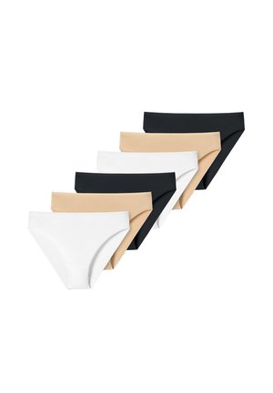 6 PACK BASIC - Slip - schwarz weiß sand