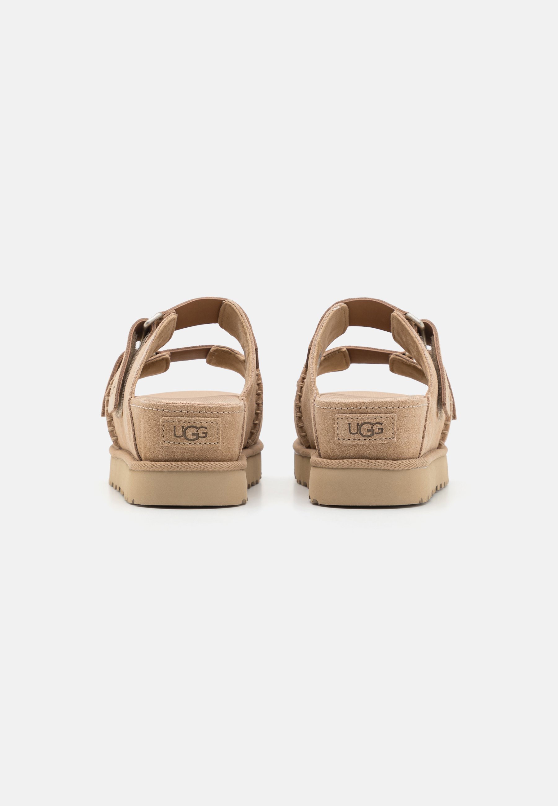 UGG GOLDENSTAR HI SLIDE - Muiltjes met hak - sand/zandkleur