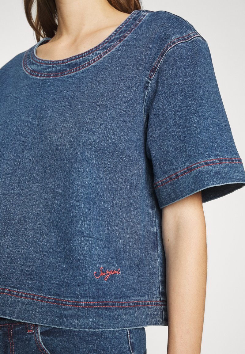 Damen Kleider | See by Chloé T-Shirt basic truly navy/blau - SQ80854 Damen Kleider | See by Chloé T-Shirt basic truly navy/blau - SQ80854