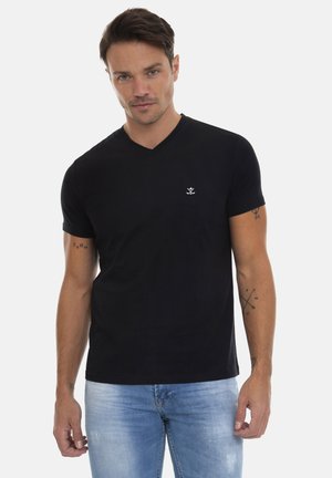 LOREN - T-shirt basic - schwarz