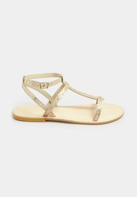 Long Tall Sally SNAKE STRAP - Sandaalit nilkkaremmillä - gold