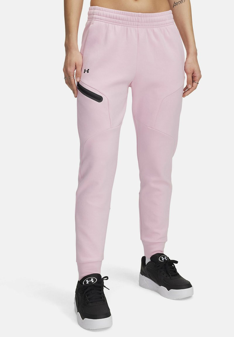 Under Armour - UNSTOPPABLE FLEECE - Pantalon de survêtement - prime pink, Agrandir