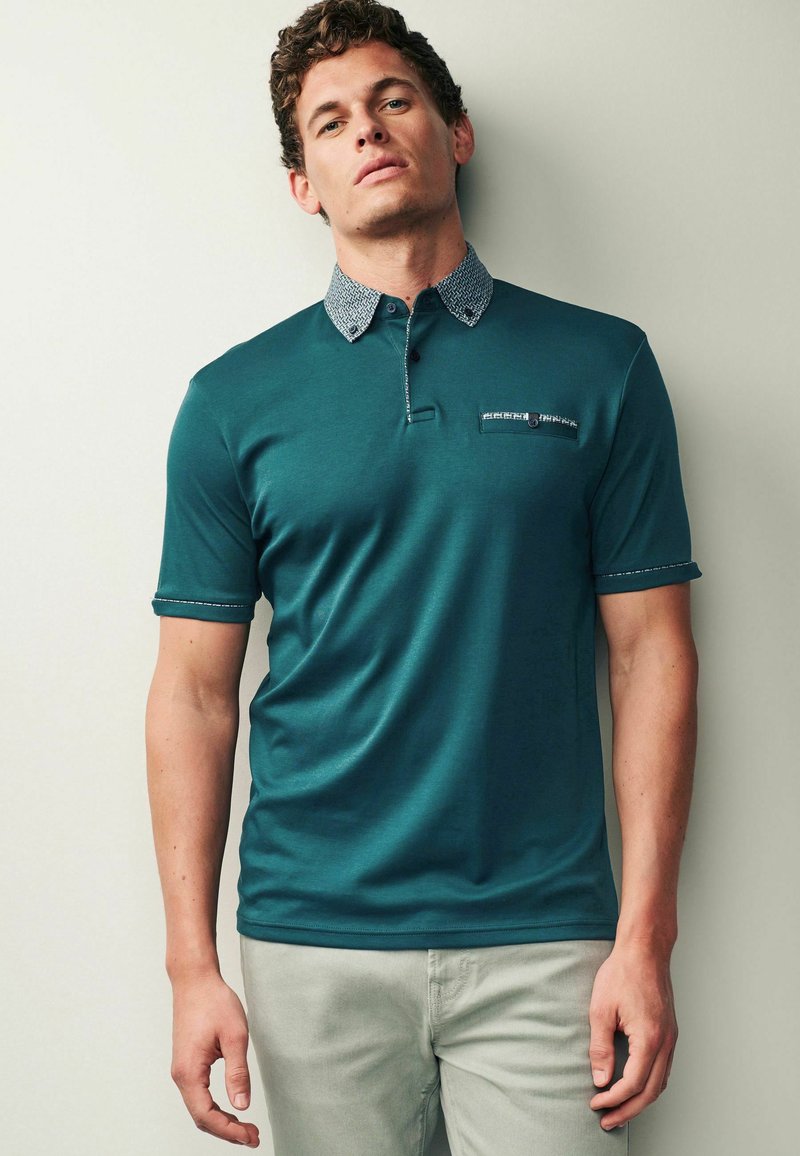 Next SMART COLLAR - Bluză polo - mottled teal