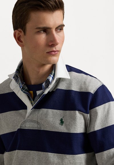 Polo Ralph Lauren THE ICONIC RUGBY SHIRT - Poloshirt - newport navy/andover heather